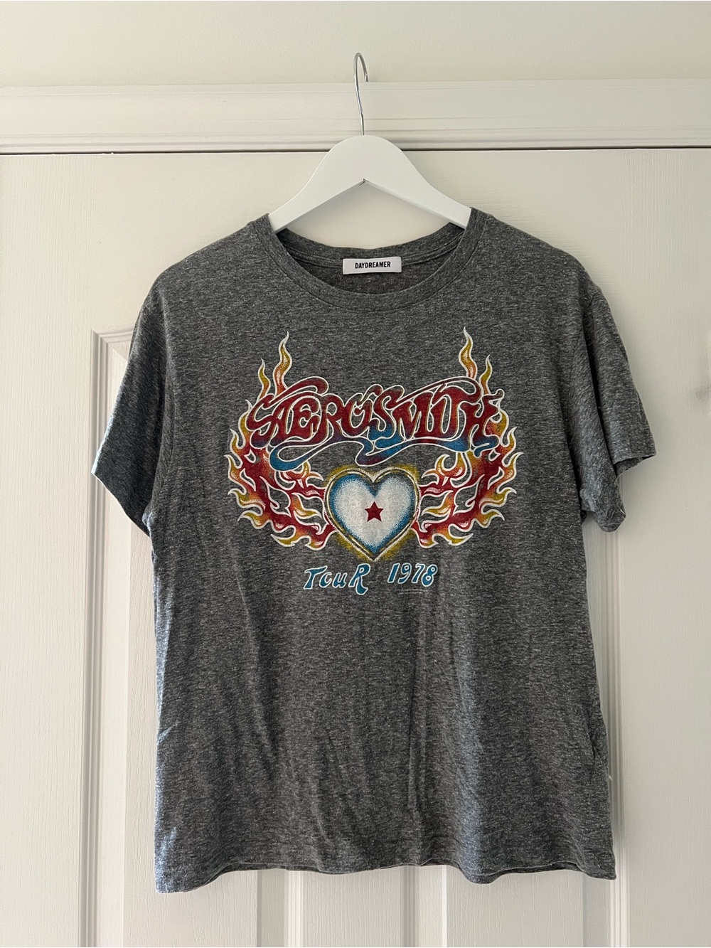 Daydreamer Gray Aerosmith 'Tour 1978' Graphic Tee